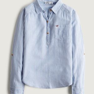 Hollister Easy Lightweight Cotton Pullover Shirt